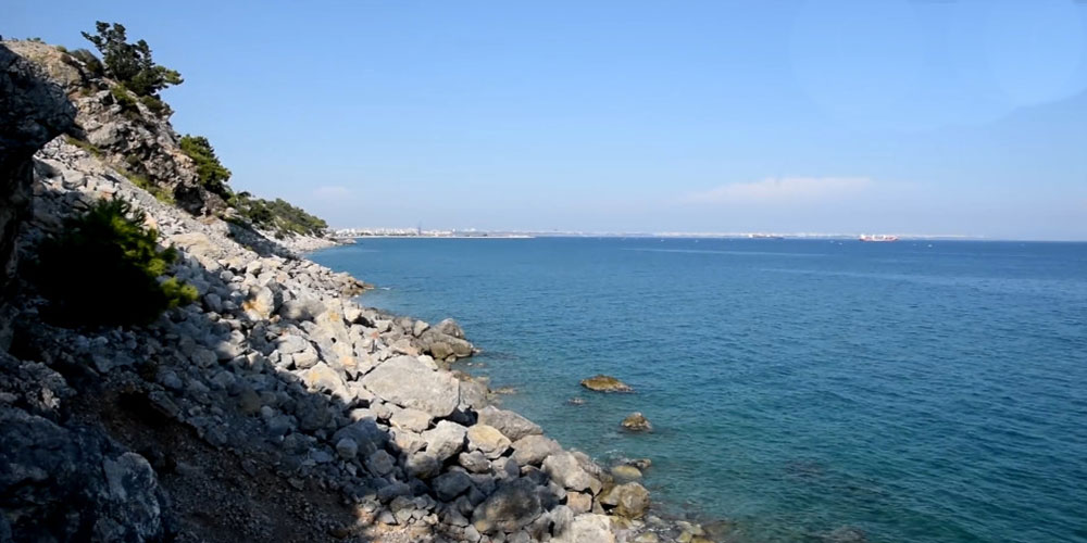 ساحل تاپ چم بیچ آنتالیا Topcam Beach